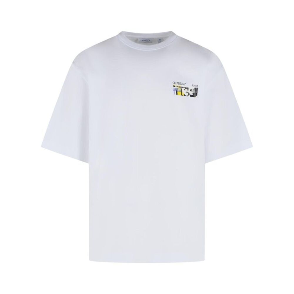 Off-White 'Industrial Arrow' White Cotton T-Shirt Men